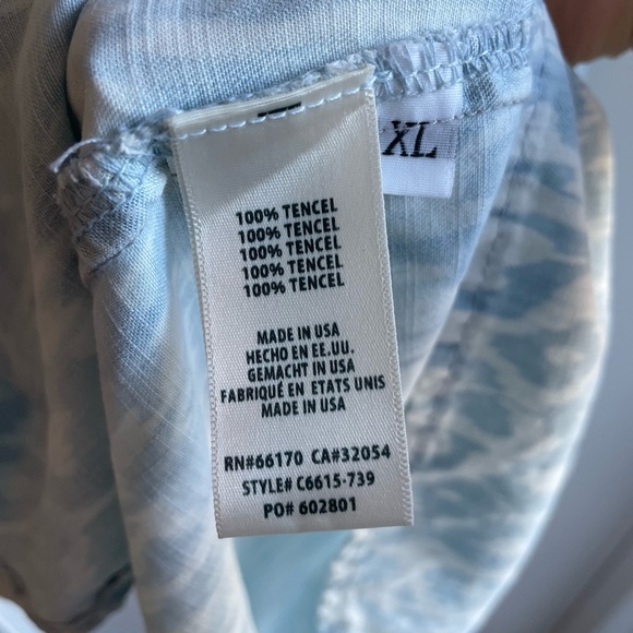 Denim-esque racer backed leopard print dress (Anthropologie) - Picture 4 of 7